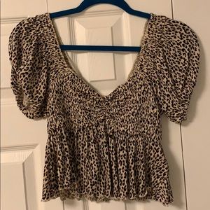 Urban outfitters peplum blouse